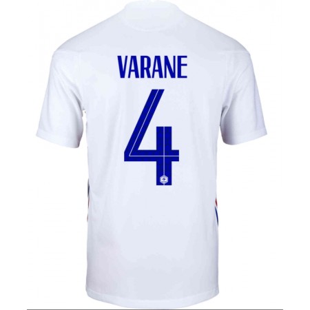 Billige Fotballdrakter Frankrike Raphael Varane 4 Bortedraktsett EM 2020 Kortermet